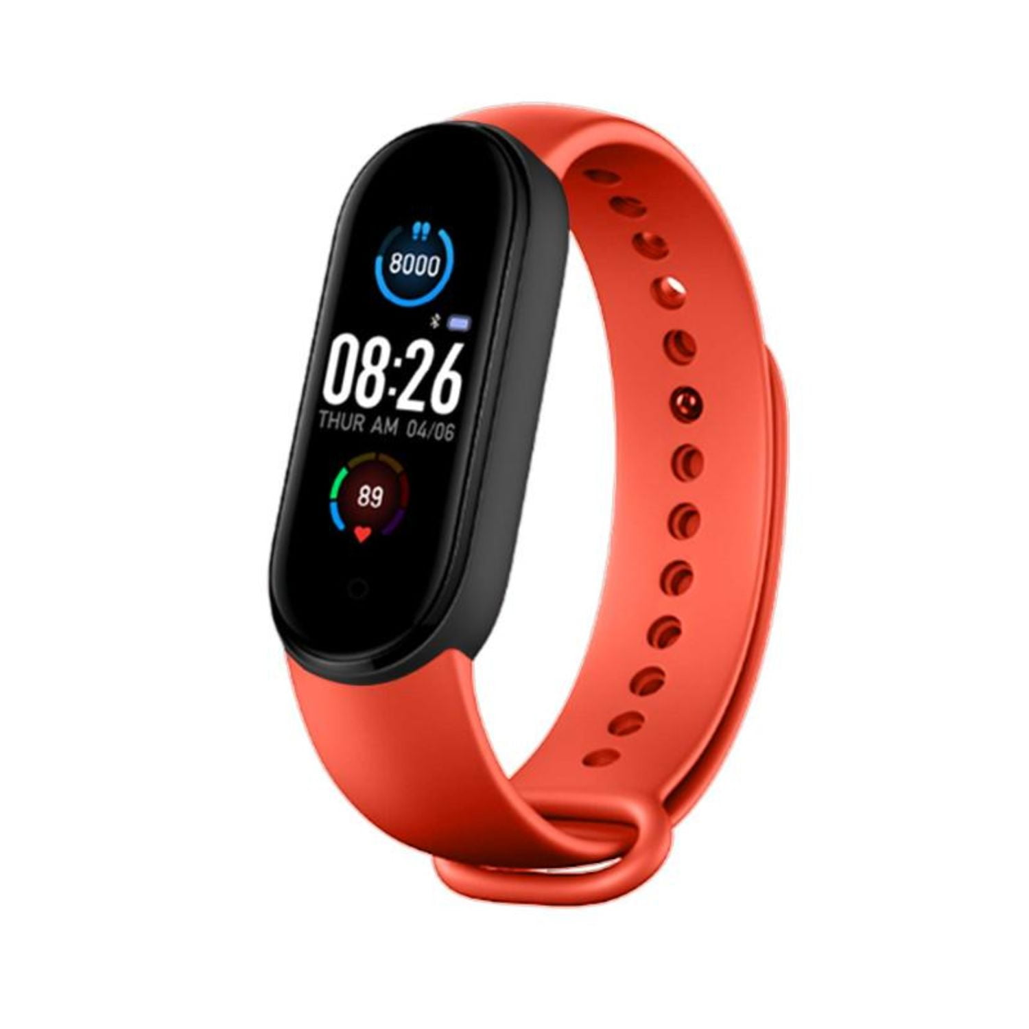 Importclick - Reloj Inteligente Smart Band Bluetooth Rojo