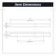thumbnail image 5 of Tirador para gabinete de cocina Hickory Hardware 30 cm Flat Onyx, 5 of 5