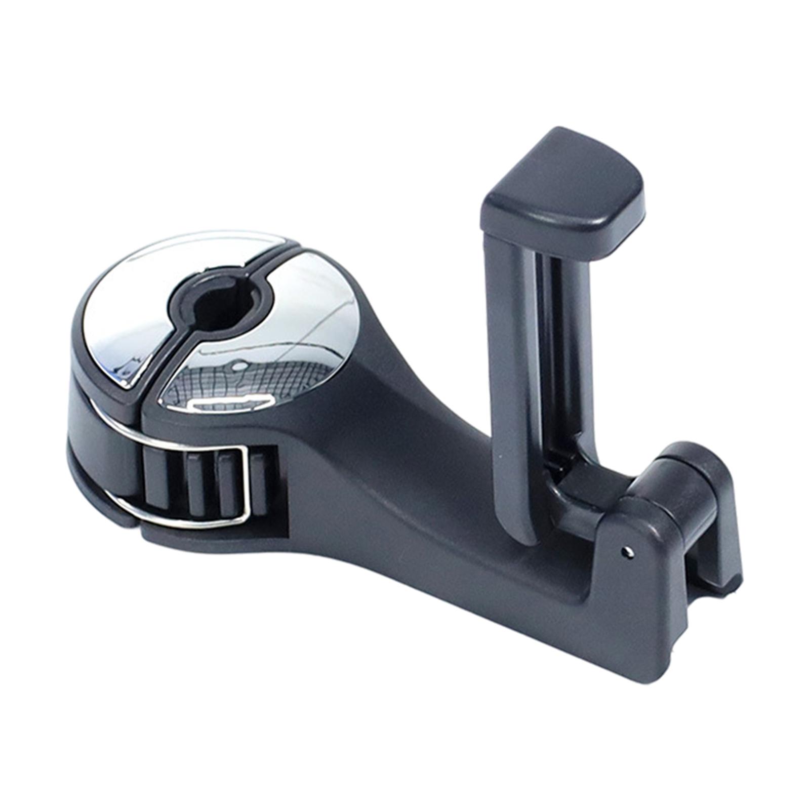 Ioensy - Gancho Oculto Para Reposacabezas De Coche 2 En 1 Con Soporte Para Teléfono Para Monedero, Vehículo, Plateado