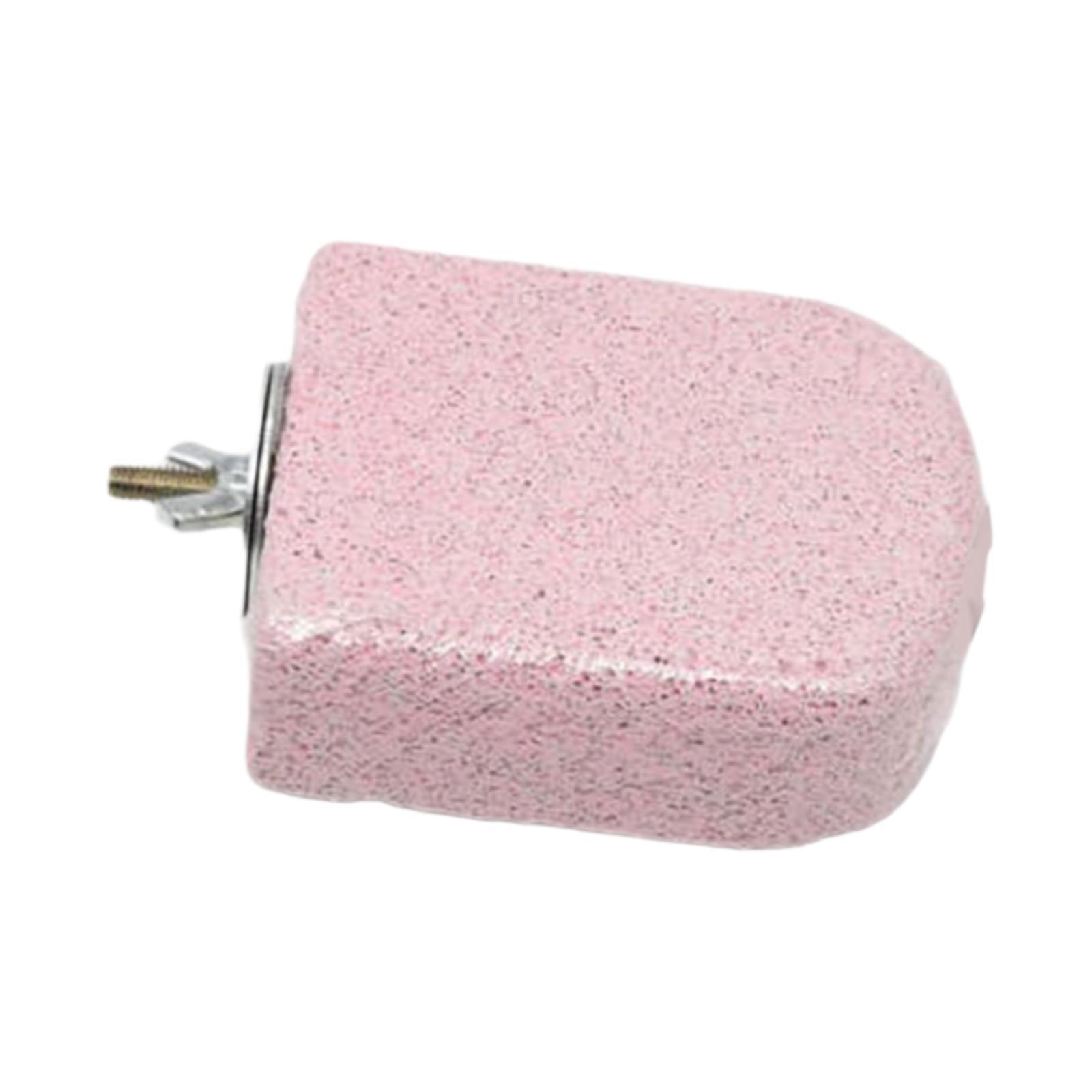 Magideal - Piedra De Afilar Muelas Bucales Para Loros, Juguetes Para Jaulas De Pájaros, Soporte Para Perchas De Pájaros, Palitos Para Afilar Patas Para Loros, Ca Rosa