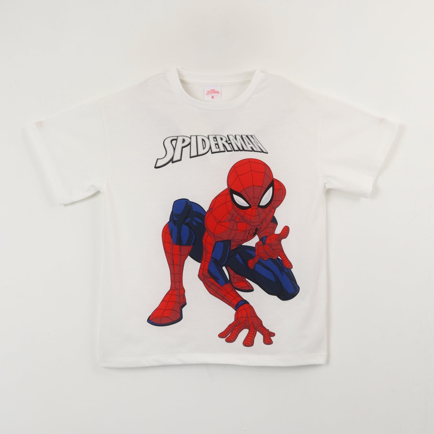 Polera Manga Corta Niño Crudo Mesa Spiderman Marvel