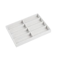 Ioensy - Bandeja Organizadora Para Gafas De Sol, 8 Rejillas, Resistente Y Ahorradora De Espacio, Color Gris