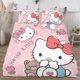 thumbnail image 3 of Hello Kitty 3-Piece Bedding Set For Kids Boys Girls Adult Cartoon Warm Cute Fashion Holiday Present Gift Bed Sheets, 3 of 5