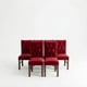 thumbnail image 1 of Pack 6 Sillas De Comedor Rojo Felpa Capitone, 1 of 1