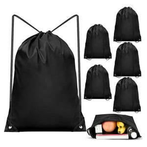 Genérica - Pack 20 Bolso Poliester 33X43Cm Para Diy Estampar Sublimar. Negro