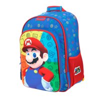 Mario Bros - Mochila Infantil Original Super