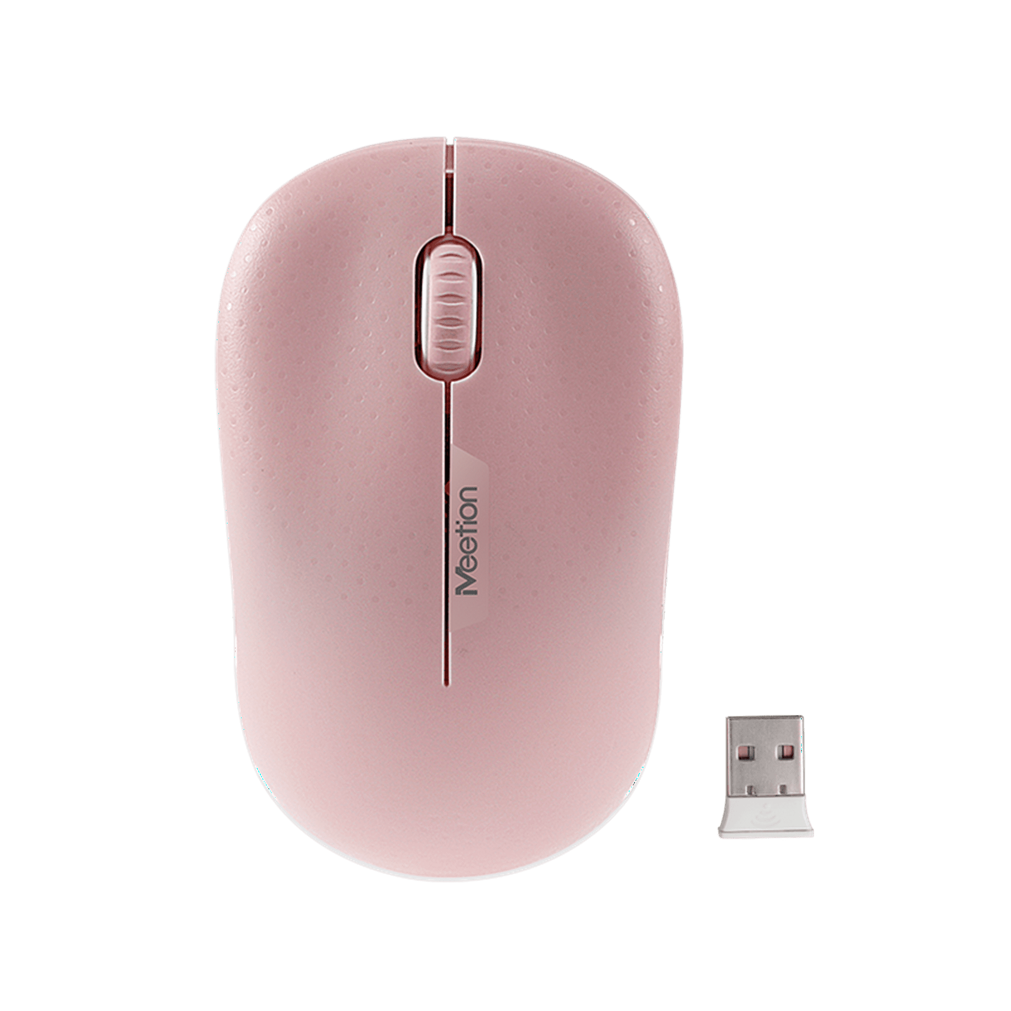 Mouse De Oficina Inalámbrico, Rosado Meetion