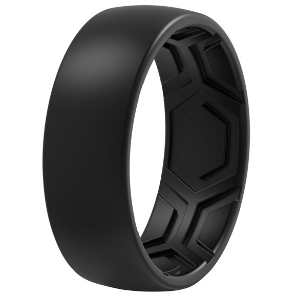 Anillo ThunderFit para Hombre de Silicona con Patrón de 8 mm