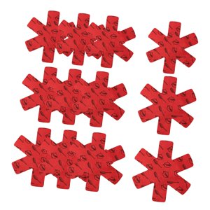 Bothyi - 12 Protectores Antideslizantes Para Sartenes Antiadherentes, Color Rojo