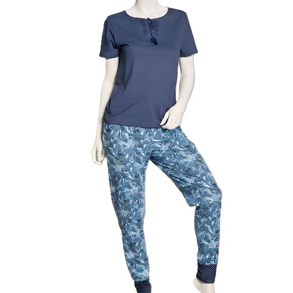 Pijama Mujer Lady Genny J-739 Algodón Estampado