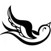 Rienda Libre Graphics - Decomural Flying Swallow Bird Ws-32873