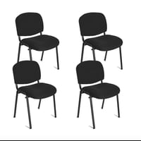 Cori Cori - Pack 4 Sillas Meeting Negro