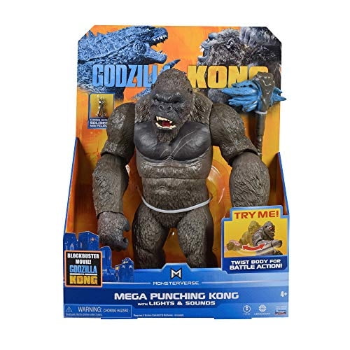 Godzilla vs Kong 13" Figura Mega Kong con Luces y Sonidos