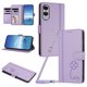thumbnail image 1 of Funda Cartera Trébol para Samsung Galaxy S25 Edge con Ranuras Tarjetas y Carga Inalámbrica Morado claro, 1 of 6