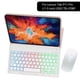 thumbnail image 4 of Teclado Bluetooth inalámbrico retroiluminado para Tab M10 Plus P11 Pro Funda protectora con teclado Bluetooth, 4 of 5