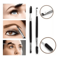 Genérico - Brocha Pincel Para Maquillaje Cejas Y Pestañas 2 En 1