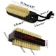 thumbnail image 2 of Cepillo limpiador de uñas Coralpearl de madera negra, 2 piezas, cerda natural, 2 of 3