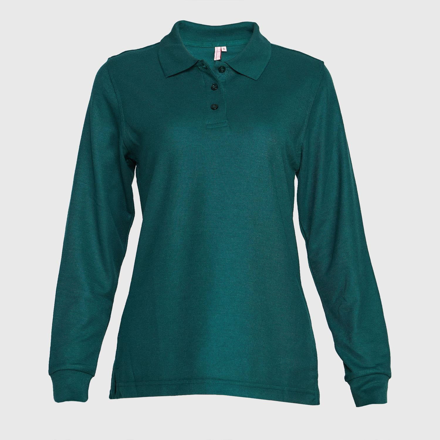 Jayson - Polera Pique Tc Ml Mujer Verde 3xl