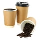 thumbnail image 1 of Set 100 Vasos Desechables Kraft Vaso Doble Pared C/tapa 12oz Marrón Claro / Vaso Kraft Doble Pared 1, 1 of 10