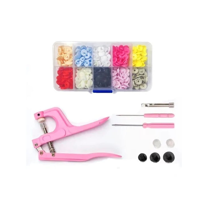 Masterprox - Pinza Remachadora Para Broches Plasticos Snap + 100 Broches