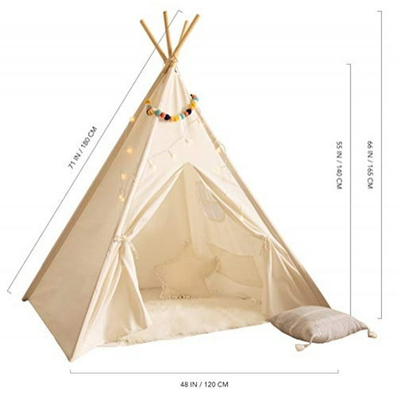 Tienda Tipi Infantil para Niños - con Cadena Ligera | Tienda Tipi para Niños | Tienda de J
