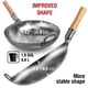 thumbnail image 2 of Wok YOSUKATA de acero al carbono con fondo redondo, 14 pulgadas, para saltear, 2 of 8