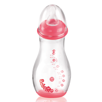 Babelito - Mamadera Angular 250Ml Rosada 0-6 Meses