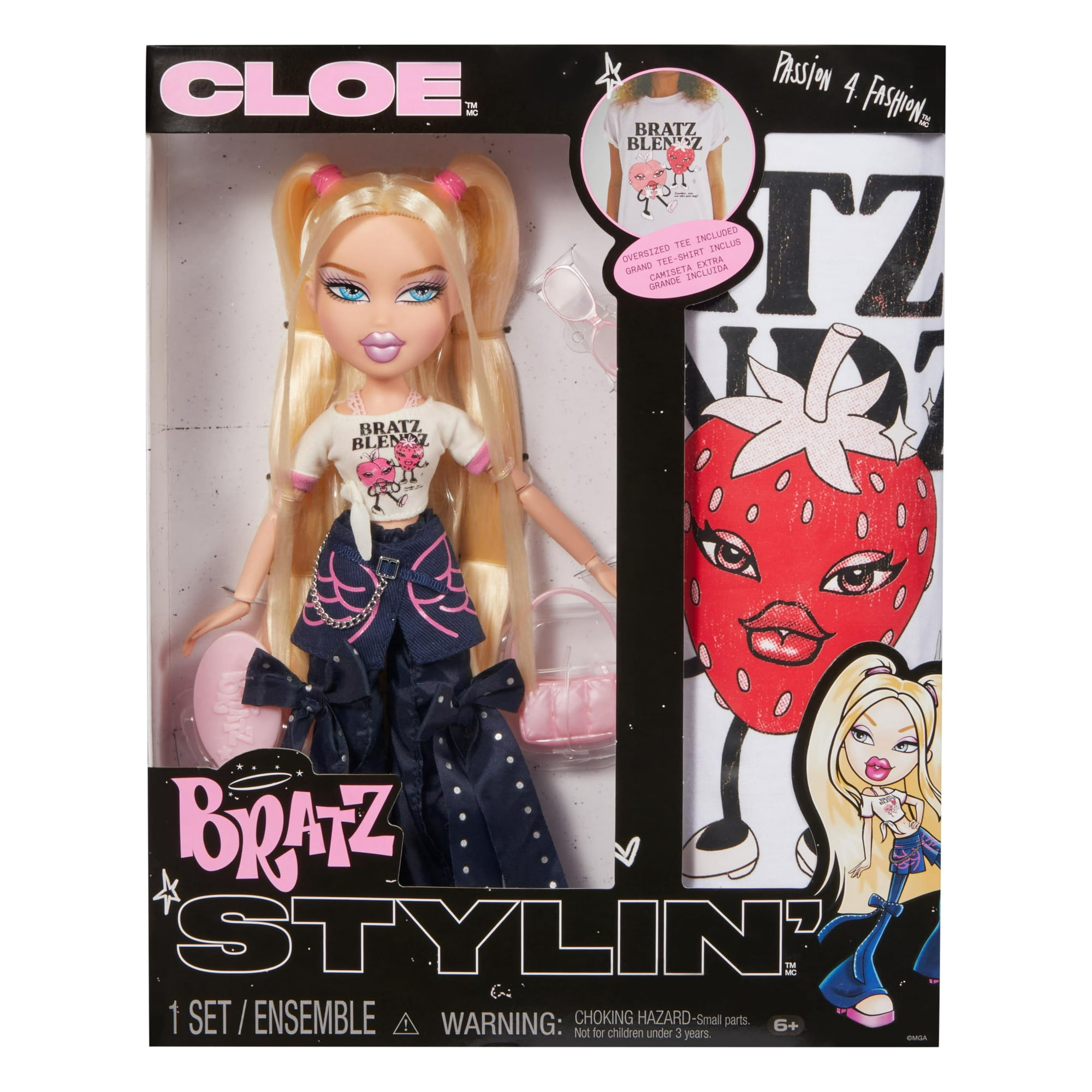Muñeca De Moda Bratz Stylin' Cloe Con Camiseta Personalizable