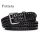 thumbnail image 1 of Pettata Fashion Men's Braided Belt Leather Strap For Jeans, 1 of 5