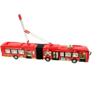City Service - Bus Juguete A Fricción Luz Y Sonido Escala 1:16 - Ps