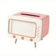 thumbnail image 3 of 1pc Multifunctional TV Shaped Tissue Storage Box with Mobile Phone Holder - Stylish Plastic Desktop Tissue Dispenser for Home Decor, 3 of 4