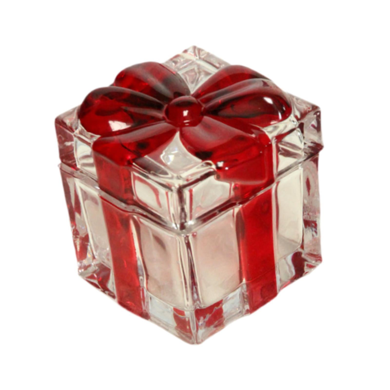 Magideal - Azucarero Tarro De Caramelos Tarro De Cristal Para Guardar Caja De Almacenamiento Contenedor Joyero Con Tapa Tarro De Galletas Para Té Dulces Galletas Rojo Grande