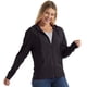 thumbnail image 3 of Sudadera con capucha Hanes Slub Jersey para mujer, color negro, talla L, 3 of 6