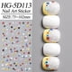 thumbnail image 1 of Xiao Hua stickers de Uñas de Colores Autoadhesivas -6 Hojas, 4.02 X 2.76 Pulgadas stickers de Uñas con Temática Festiva, Manualidades de Arte de Uñas DIY Decoración de Empaque de Regalo, Estilo 1, 1 of 5