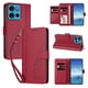 thumbnail image 2 of Funda Cartera Trébol para Motorola Moto G75 5G con Ranuras Tarjetas y Carga Inalámbrica Rojo, 2 of 6