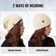thumbnail image 2 of Gorro ACUSHLA de Lana Merino con Puño Unisex Blanco, 2 of 6