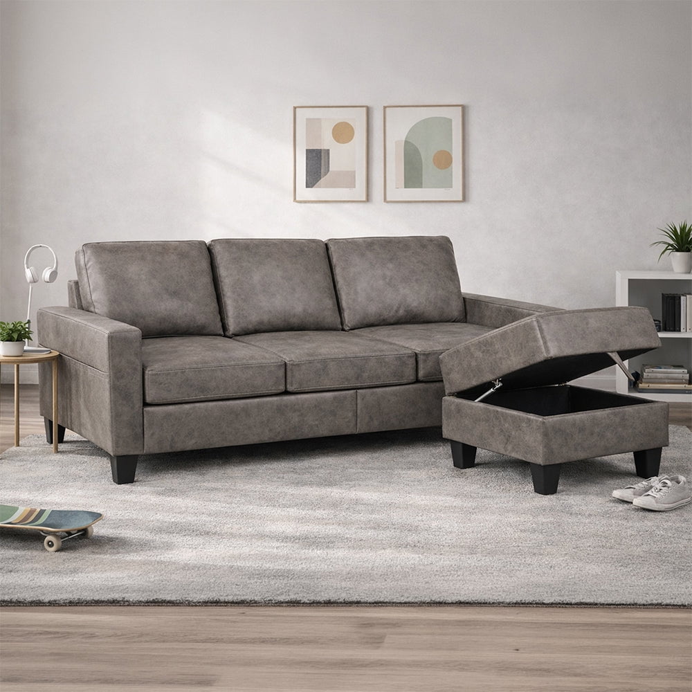 Zoy Home - Sofá Seccional Vaasa Der. Smoke