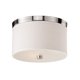 thumbnail image 1 of Lámpara de techo de montaje al ras Bromi Design Braxton B5303BN redonda de 25 cm blanca/níquel, 1 of 1