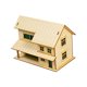 thumbnail image 3 of Casa De Madera En Miniatura, Decoración única 1/72 Para Micropaisaje, Regalo, Mesa De Arena, Estilo A, 3 of 5