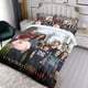 thumbnail image 3 of Familia Moderna Conjunto de sábanas temático, trío de piezas, cómodo y amigable con la piel, diseño único, regalo de decoración para el hogar para familiares, amigos y fans,135cm *200cm, 3 of 6