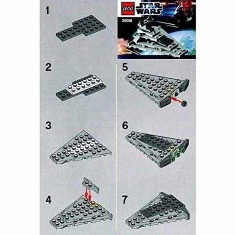 Lego Star Wars Mini Juego De Construcción #30056 Destroyer Estelar Embolsado
