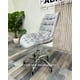 thumbnail image 3 of Silla De Escritorio Ergonómica Tapizada En Terciopelo Premium Modelo Oficina Roma - Gris, 3 of 3