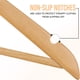 thumbnail image 4 of Perchas de madera Utopia Home, paquete de 90, delgadas y resistentes, 4 of 8
