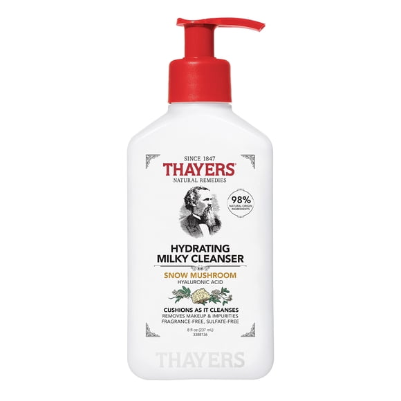 Limpiador Facial Lechoso Thayers con Hongo de Nieve y Ácido Hialurónico
