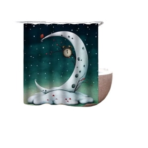 Genérico - Cortina Para Baño Con Forro De Ducha 180 Cm L7