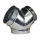 thumbnail image 1 of Conector de conducto en Y DL Wholesale de acero galvanizado de 15 cm x 15 cm, 1 of 2