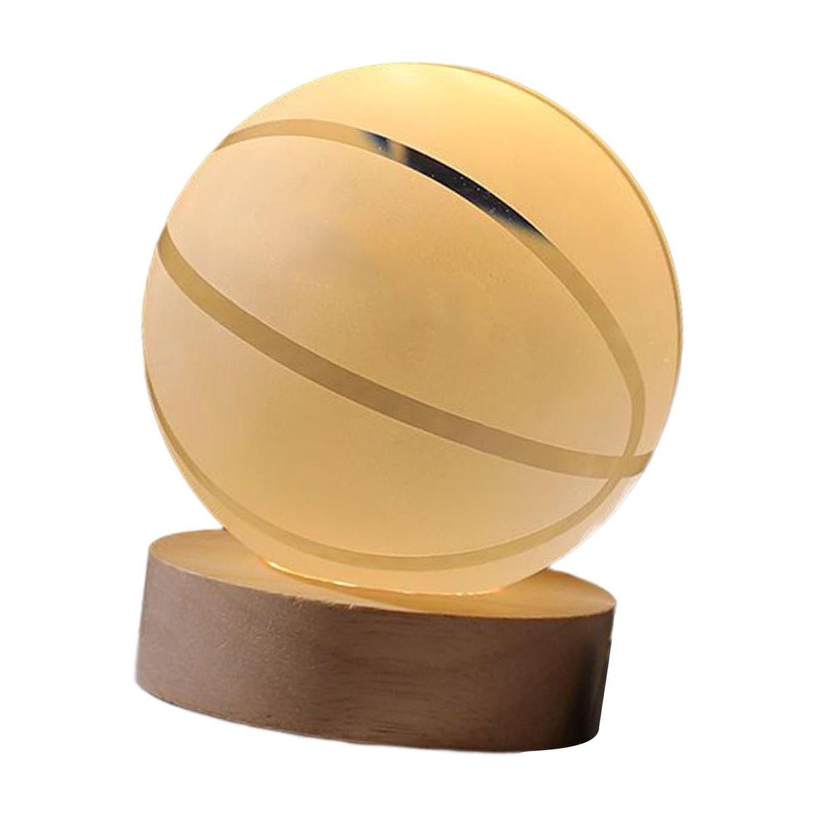 Ioensy - Lámpara De Noche Para Niños Con Bola De Cristal 3d, Lámpara De Noche Para Sala De Estar, Decoración Del Hogar, Baloncesto