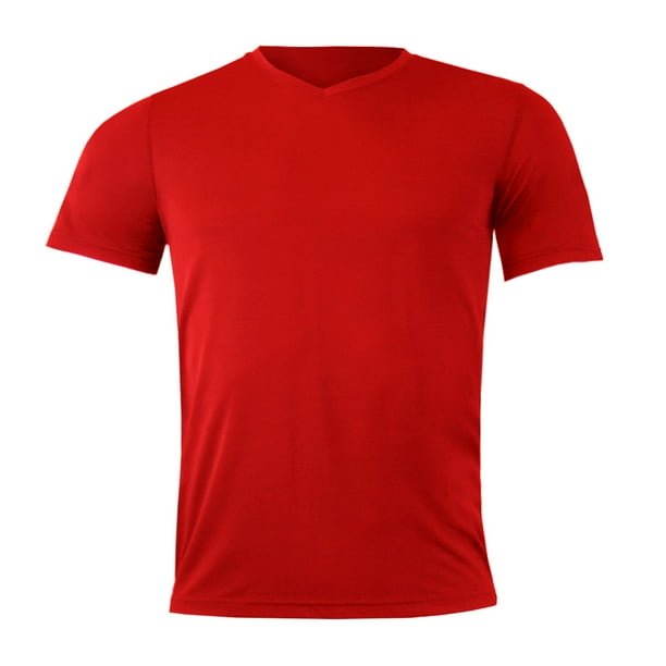 Polera Dry Fit Manga Corta Cuello V Hombre