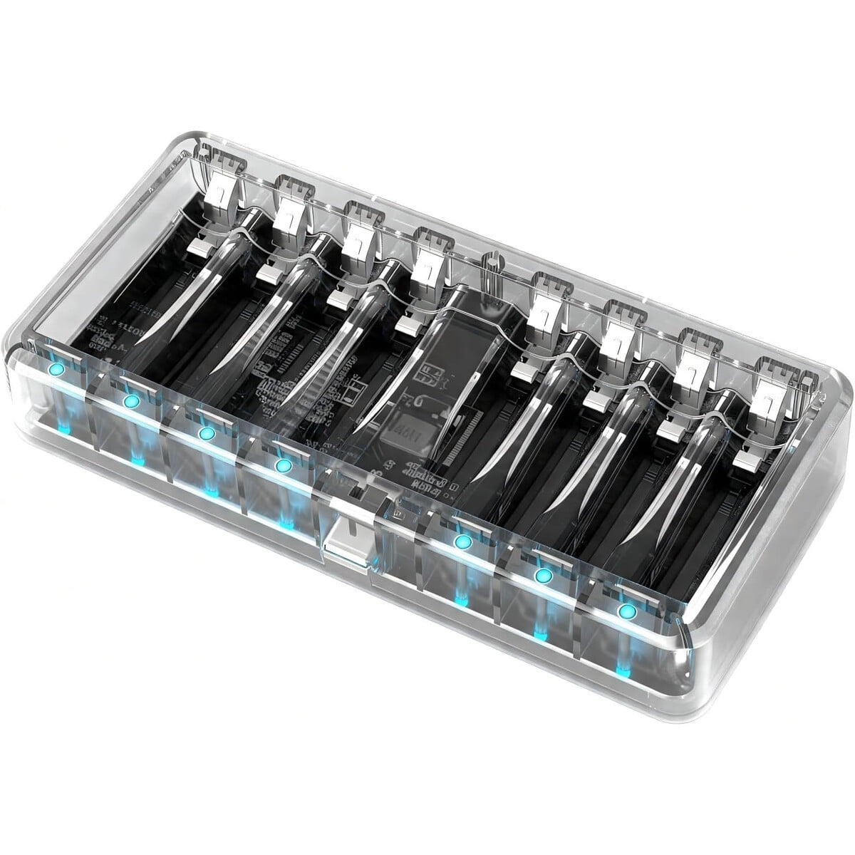 Cargador Bevigor Para 8 Baterías Aa Aaa Usb Tipo C