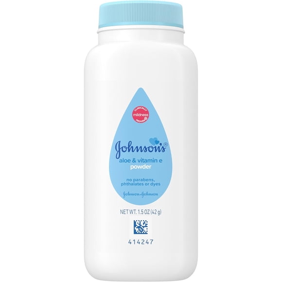 Talco Johnson's Baby Maicena Aloe Vitamina E 42g Hipoalergénico